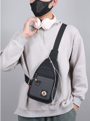 Black Messenger Bags Sports Bag Gym Bag 4184