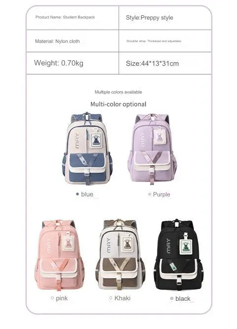 Durable Korean Vibe Unisex Backpack MS21 GALAXY BAGS