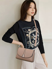 New Large Capacity Fashionable Simple Women's Single Shoulder Bag Soft Leather 851-9839