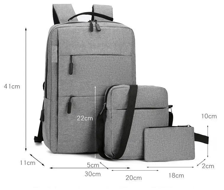Pcs3 Backpack 3Pcs Sets Men & Women Waterproof Backpack for Travel and College ...