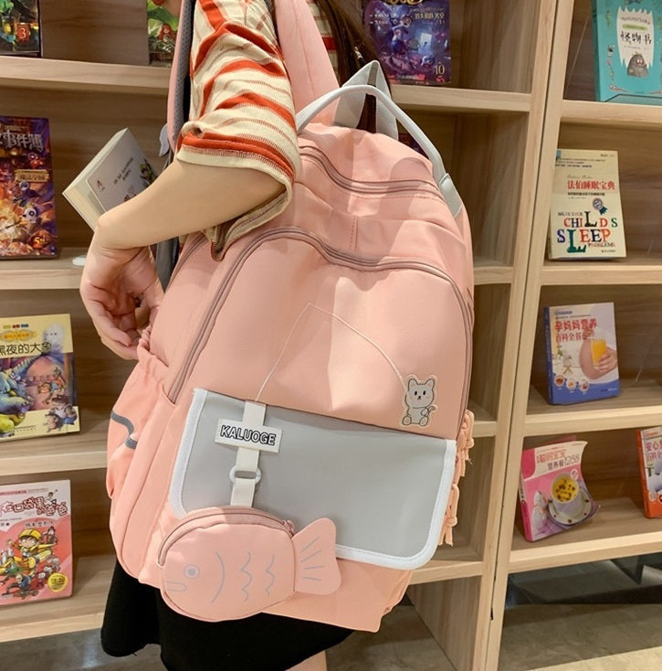 pink schoolbag