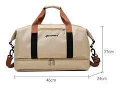 Grey Travel Duffel Bag for Men & Women 4130 GALAXY BAGS