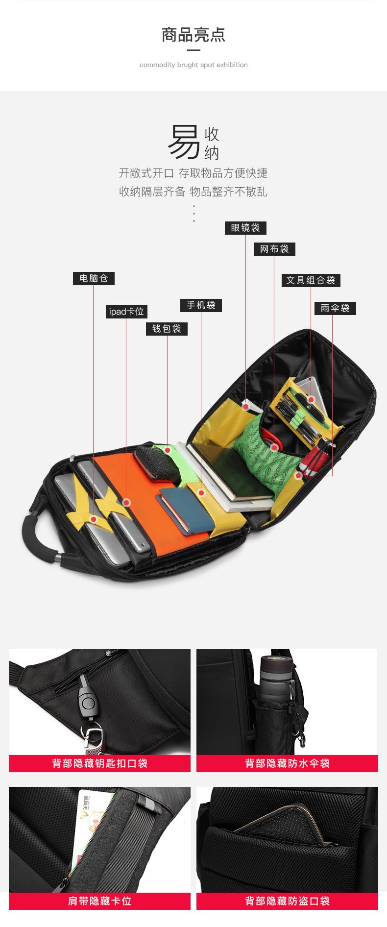 Laptop Backpack Travel Backpack School Bag Bookbags for