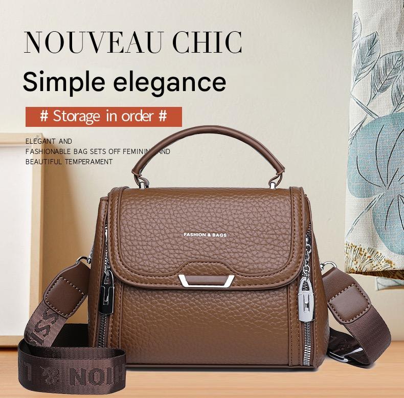 Fashionable Leather Handbag with Modern Design – Elevate Your Look 555-2