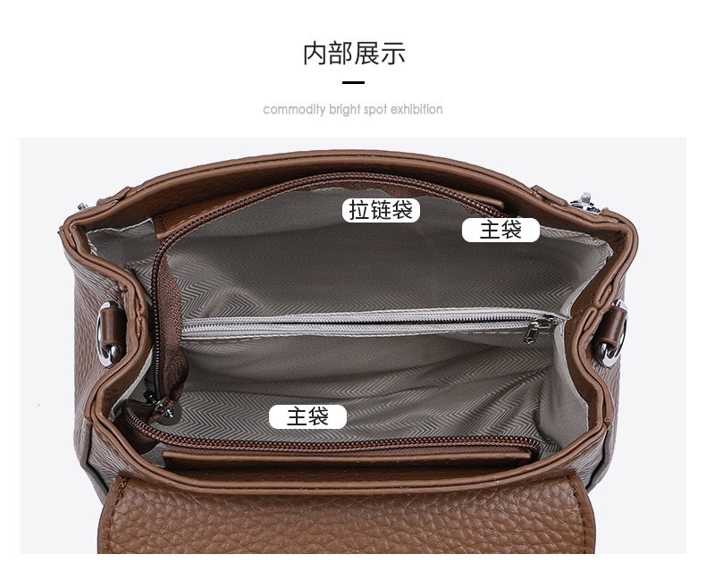 Fashionable Leather Handbag with Modern Design – Elevate Your Look 555-2