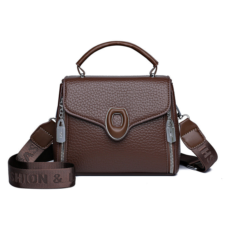 Stylish  Handbag with Top Handle & Shoulder Strap 555-12