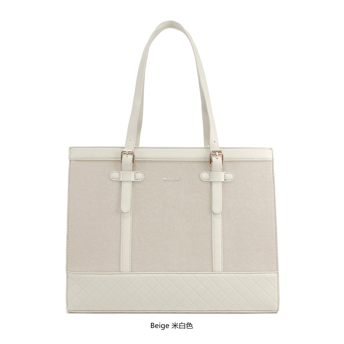 Miss Susan Tote Bag – Elegant Women Handbag & 15.6 Inch Laptop Tote 1029