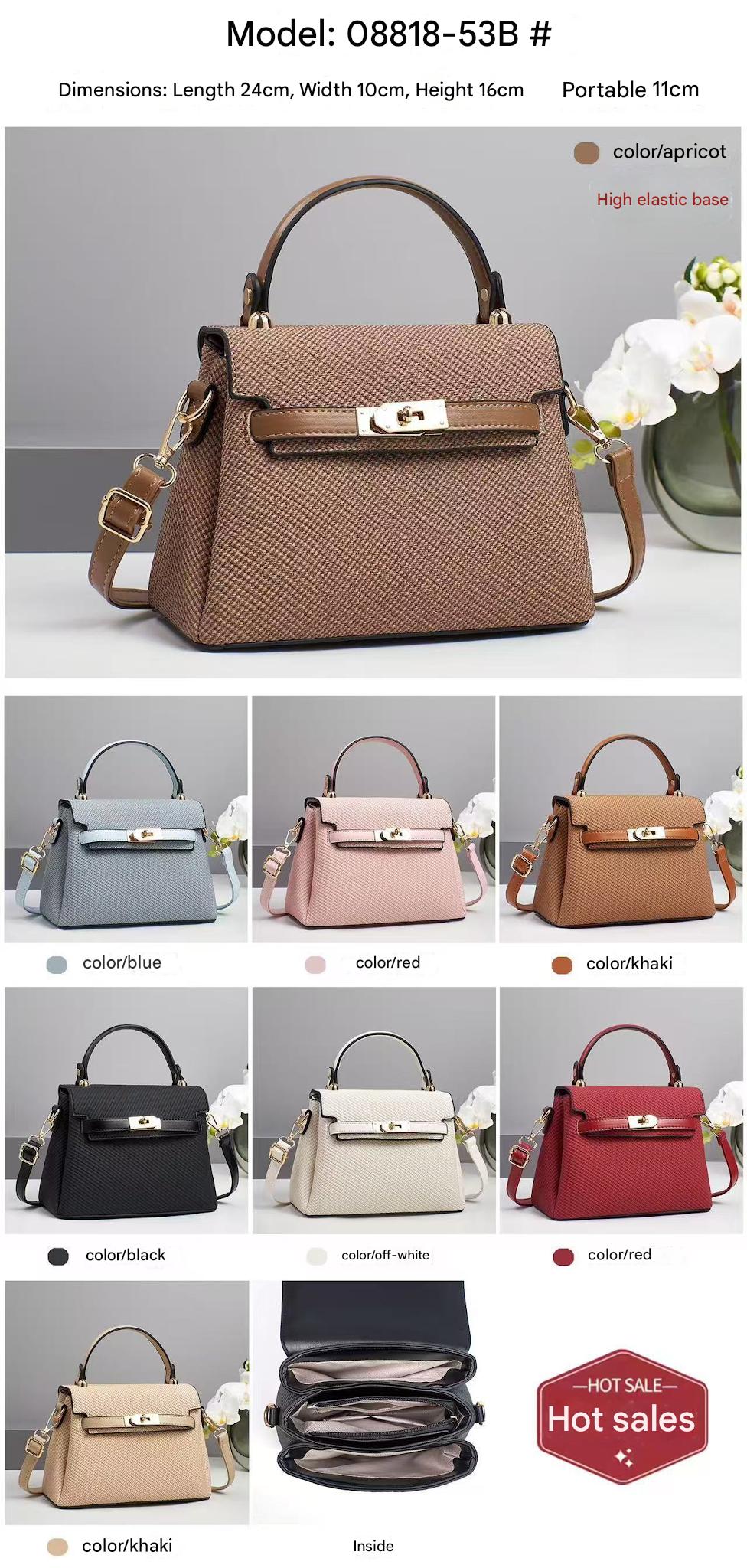 Galaxy Chic Structured Handbag with Mini Charm 381