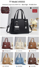 Elegant Handbag with Detachable Strap ( watch video before video) 9836