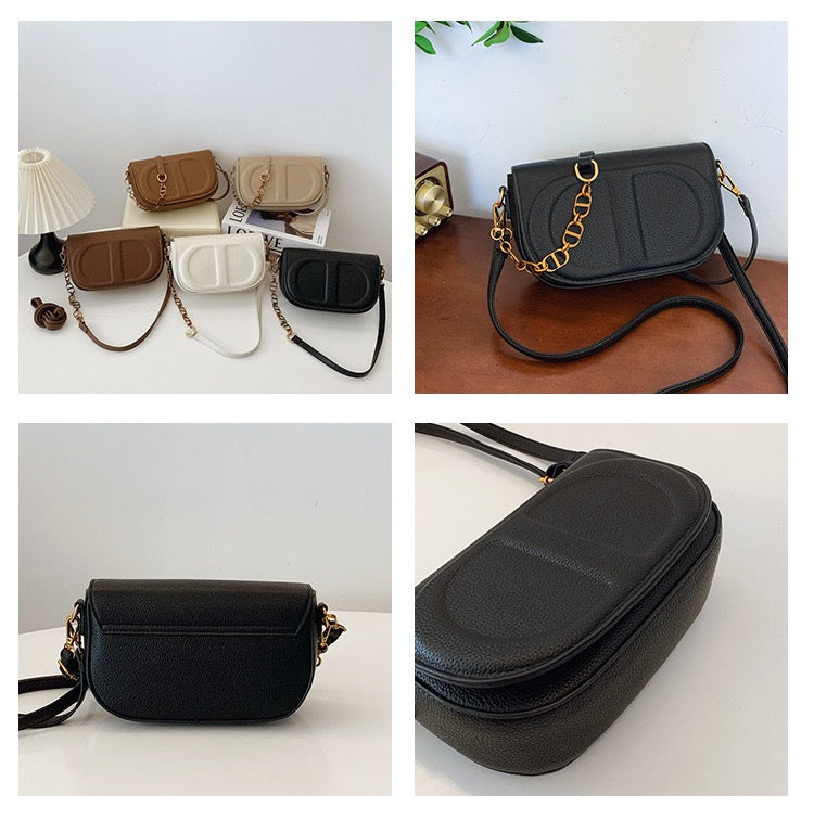 Chic Gold Chain Crossbody Bag 1091