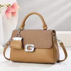 Galaxy Chic Structured Handbag with Mini Charm 8011