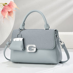 Galaxy Chic Structured Handbag with Mini Charm 8011