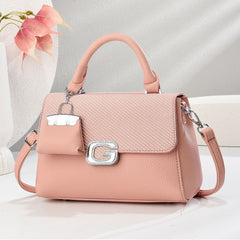 Galaxy Chic Structured Handbag with Mini Charm 8011