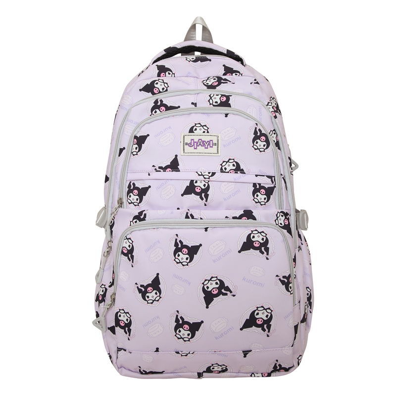 Junior High School Student Schoolbag Cartoon Print High-Looking Sweet Girl Backpack Multi-Layer ZK433