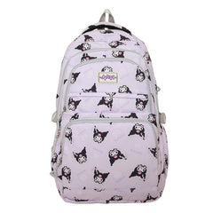 Junior High School Student Schoolbag Cartoon Print High-Looking Sweet Girl Backpack Multi-Layer ZK433