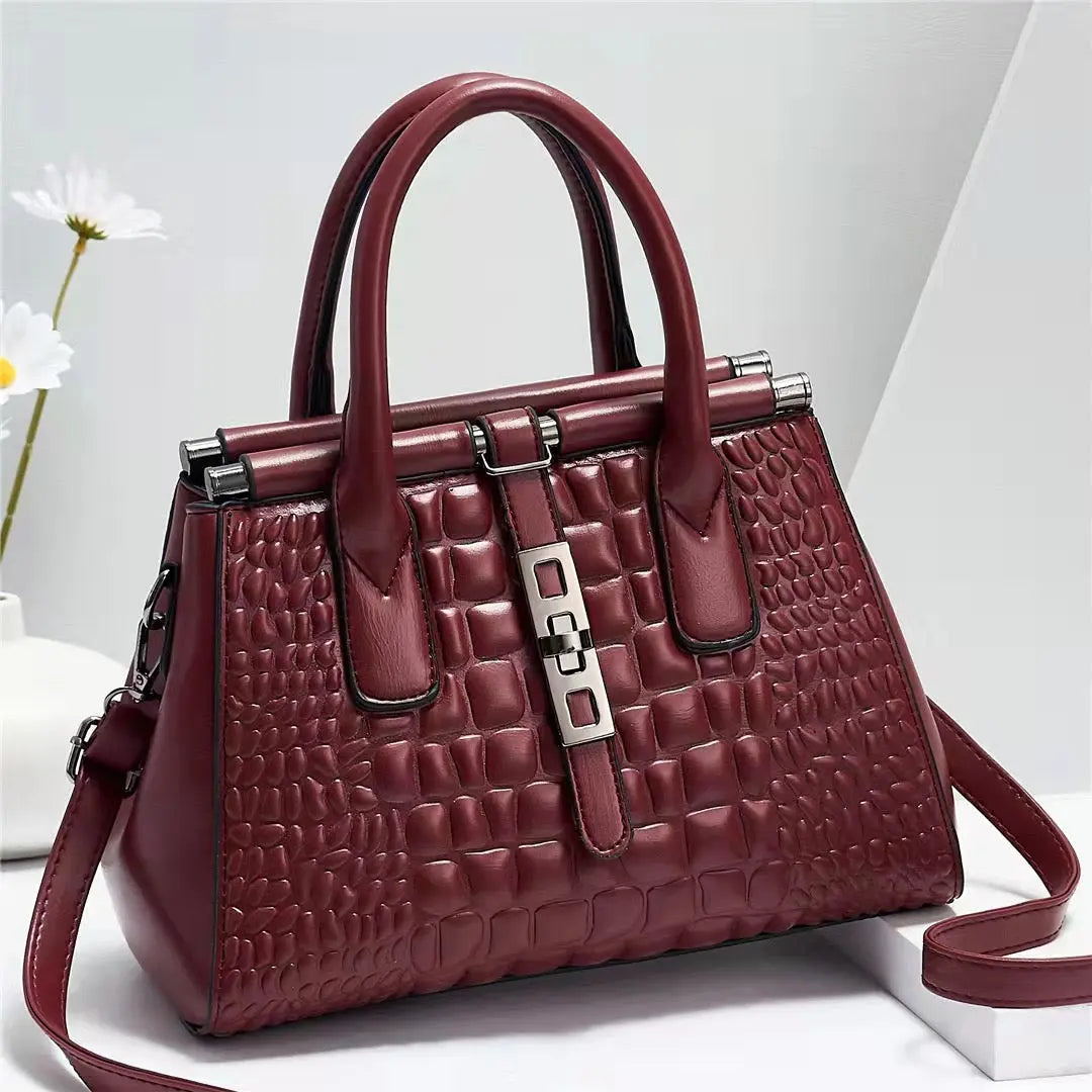 Maroon Handbag 690-23 GALAXY BAGS