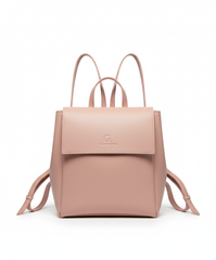 Pink Women Leather Backpacks 557 GALAXY BAGS