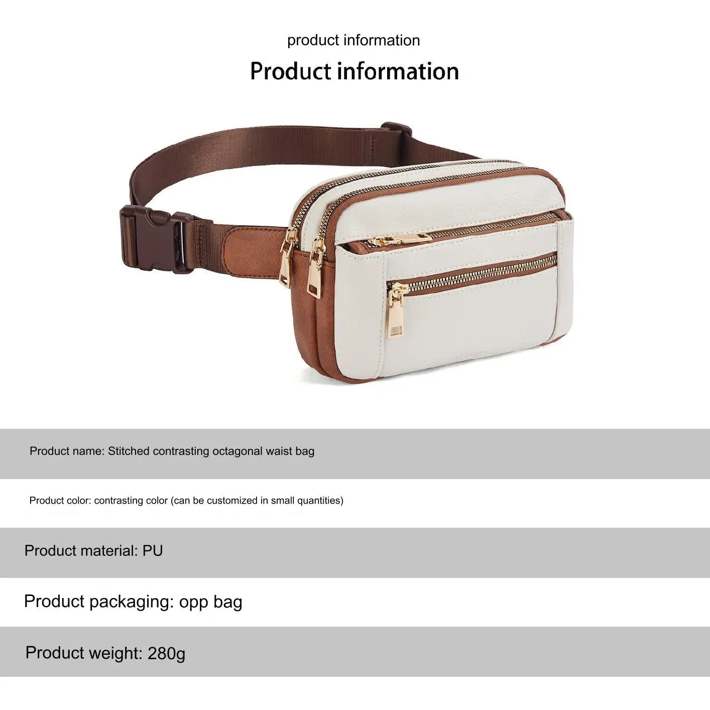 Premium Leather Fanny Pack - Lightweight Waist Bag with Adjustable Belt GALAXY BAGS