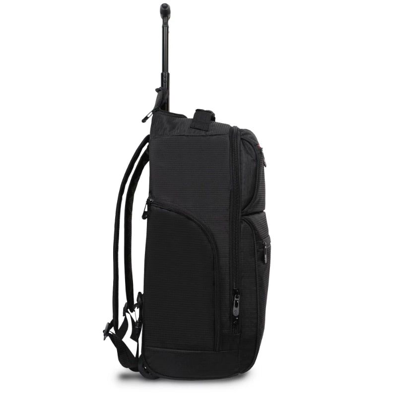 Protege 22" Black Rolling Backpack with Telescopic Handle 101 GALAXY BAGS