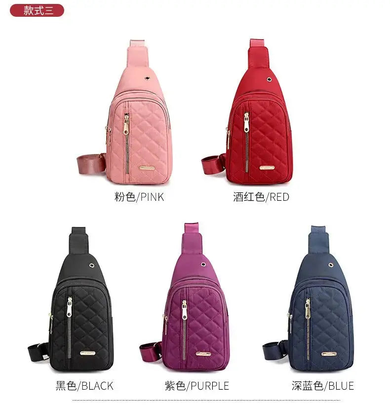 Simple chest bag & Gym bag small sling backpack, large capacity, waterproof, with headphone jack 1212 GALAXY BAGS