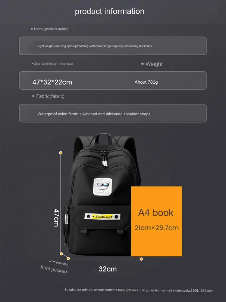 Stylish Kids Backpack With Special Gradient Decorative design KH18 GALAXY BAGS