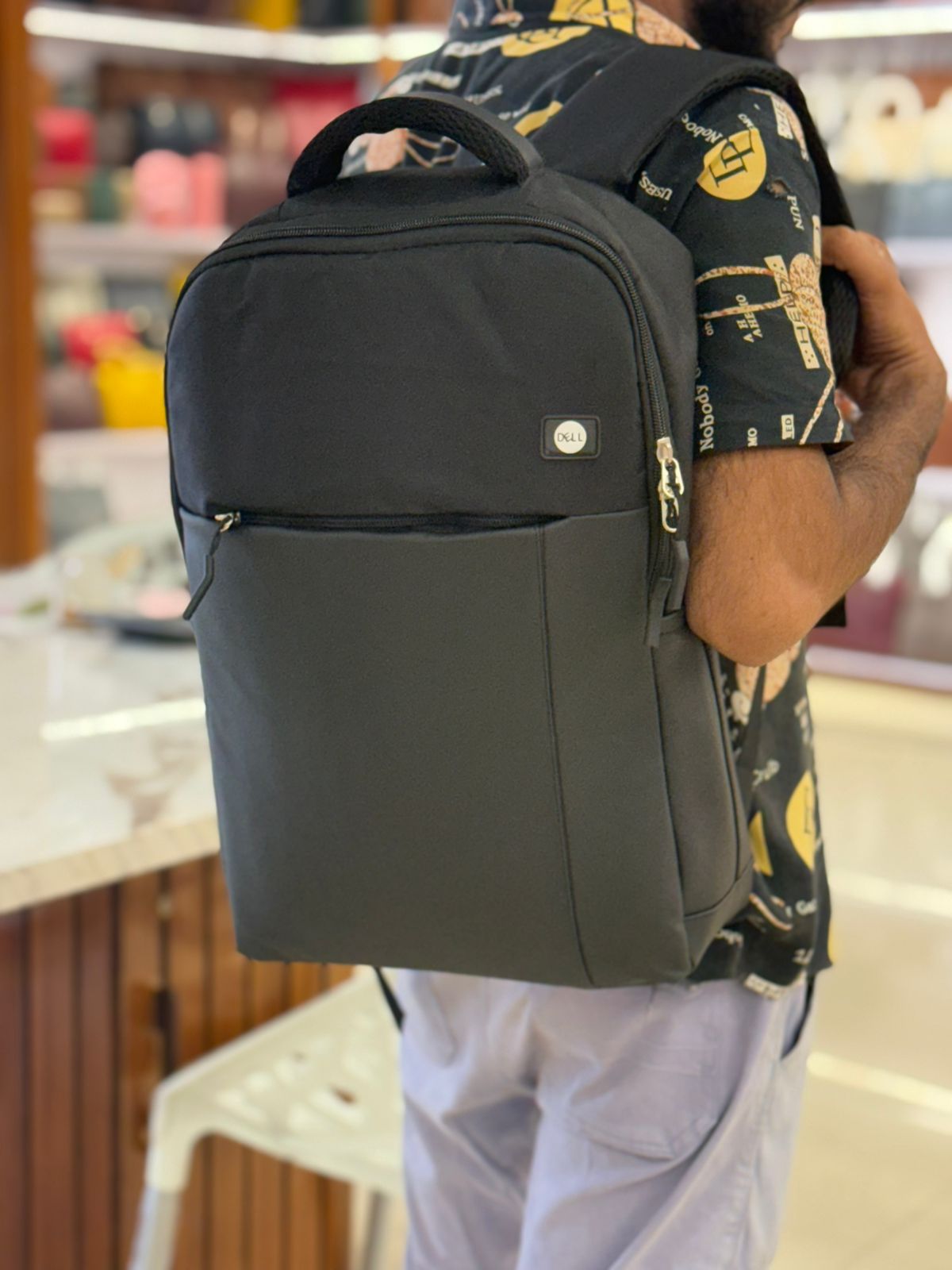 Dell Grey Laptop Backpack – Sleek & Durable Design for Work and Travel 5157