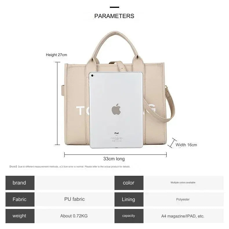 Women PU Leather Tote Bag for University, Office & Travel 420 GALAXY BAGS