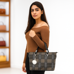 Stylish Check Handbag for Women Daily & Party Use – Luxury Style on Sale  F2036