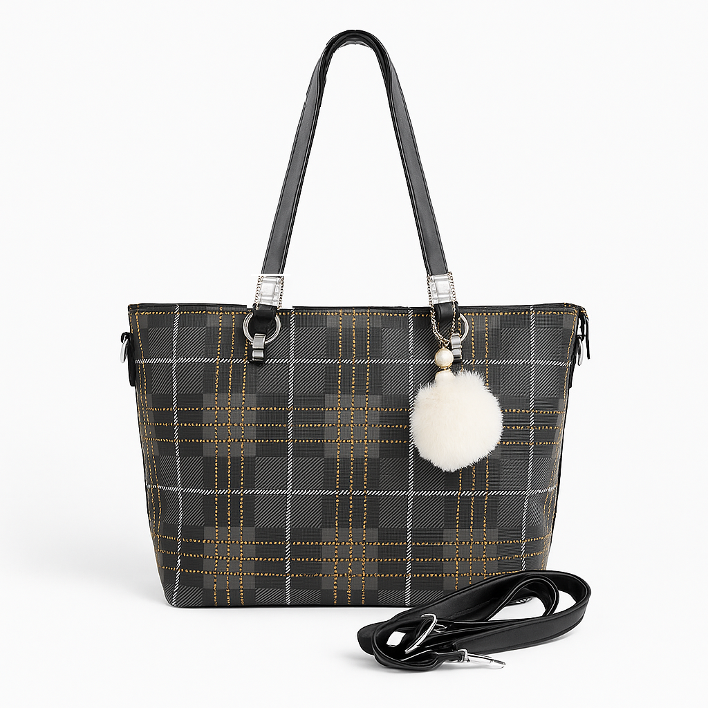 Stylish Check Handbag for Women Daily & Party Use – Luxury Style on Sale  F2036