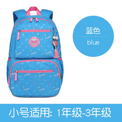 Kids' Blue Cartoon Backpack for Girls - Spacious School & Daypack  HD11796  ( Best For Playgroup to 3rd Class)