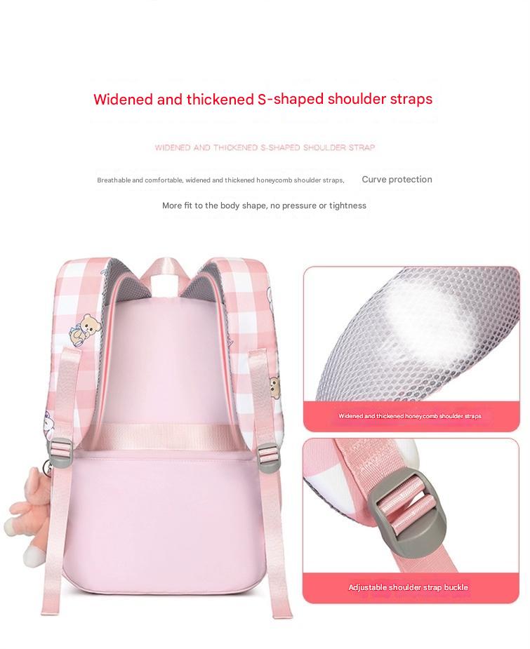 Cute Women Multi-Pocket School Backpack for Student