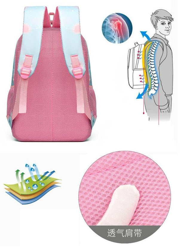 Pink School Bag For Kids 4227 GALAXY BAGS