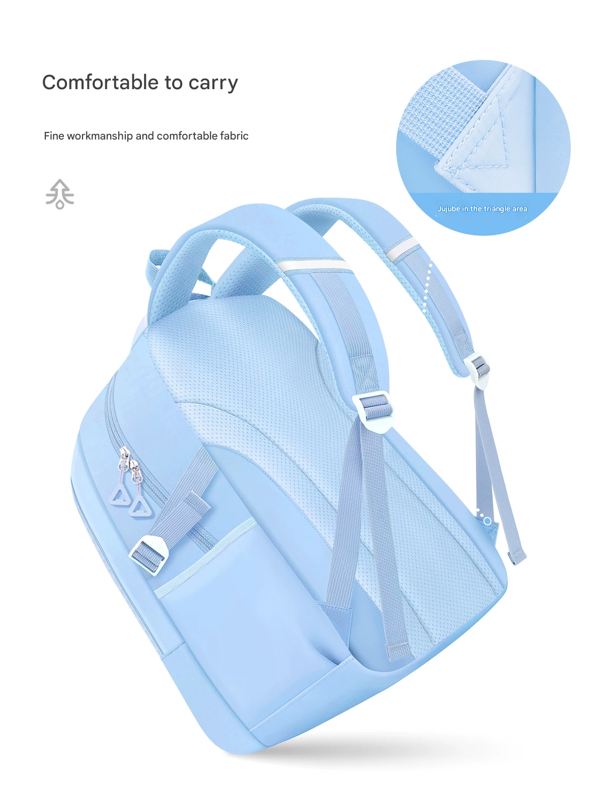 Kids School Backpack with Cartoon Pins & Multiple Compartments HD0020