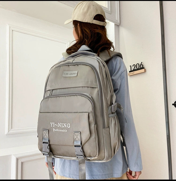 New Thickened Backpack Multi-Layer Zipper Buckle Backpack Cushioning Strap Wear-Resistant Good Quality Backpack for Women ZK412
