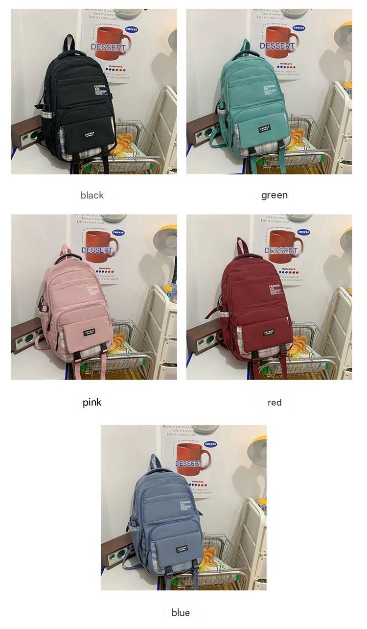 New Large Capacity Student Schoolbag Korean Style Artistic Junior High School Student Backpack ZK423