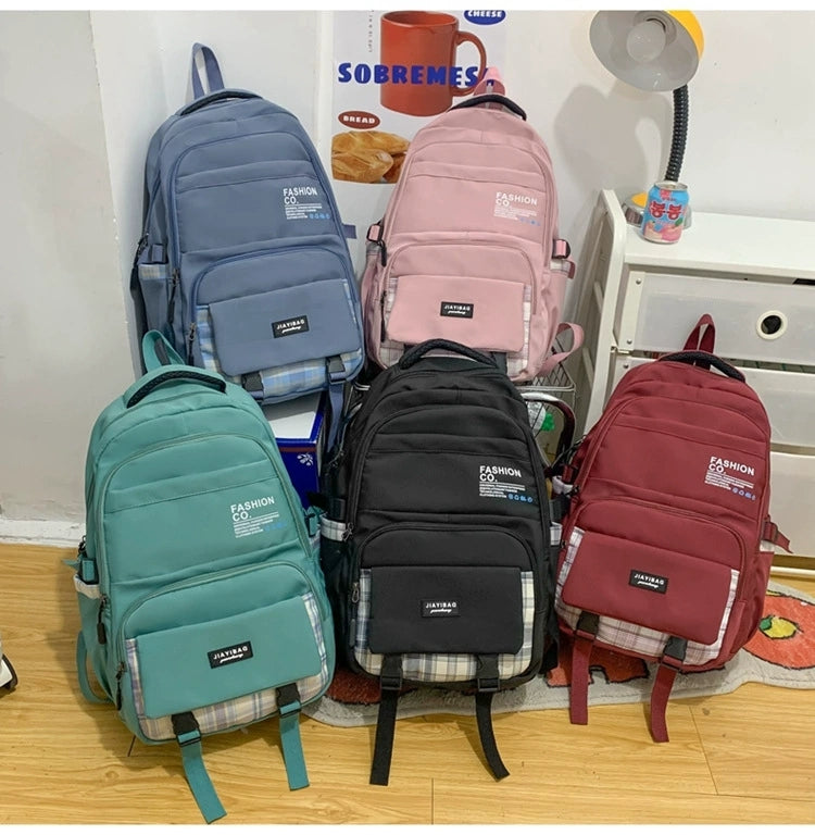 New Large Capacity Student Schoolbag Korean Style Artistic Junior High School Student Backpack ZK423