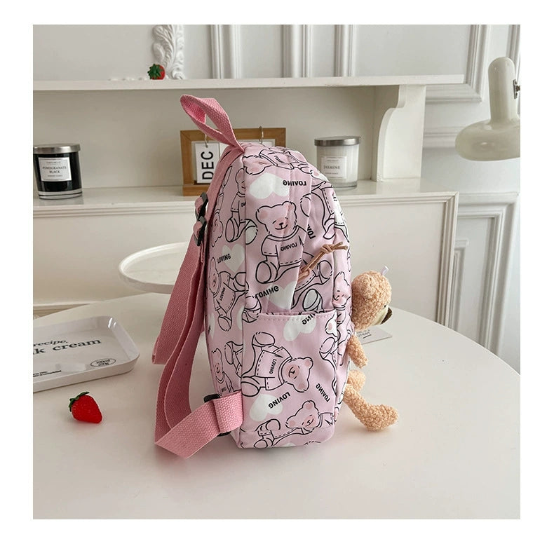 Student bag backpack children bag in one cartoon doll bag For Nursery, Kg And One Class ZK417
