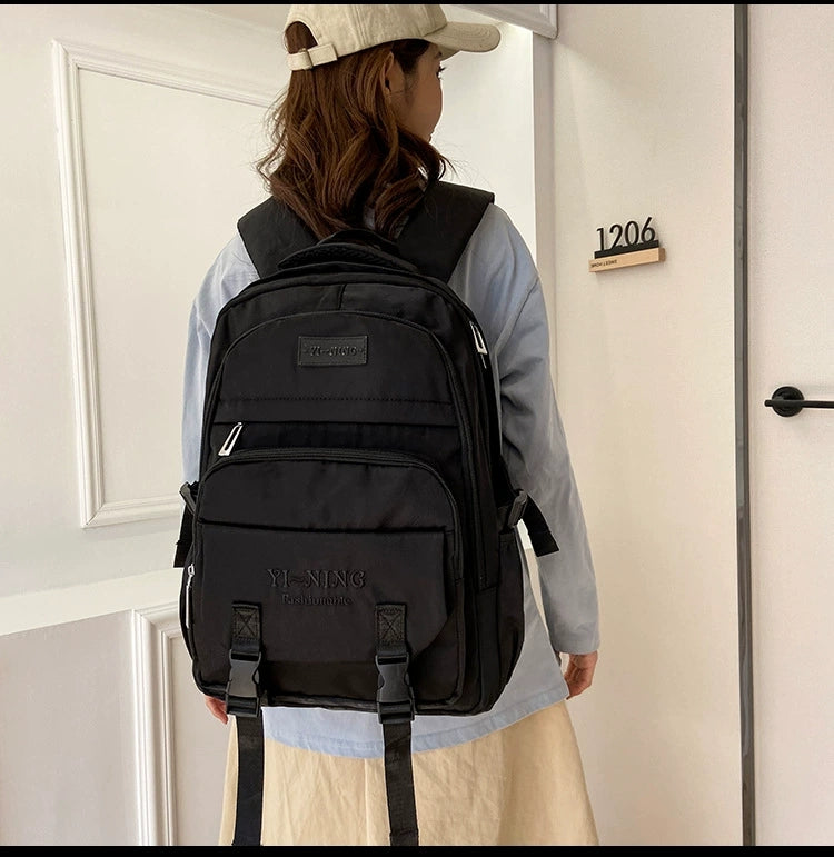 New Thickened Backpack Multi-Layer Zipper Buckle Backpack Cushioning Strap Wear-Resistant Good Quality Backpack for Women ZK412