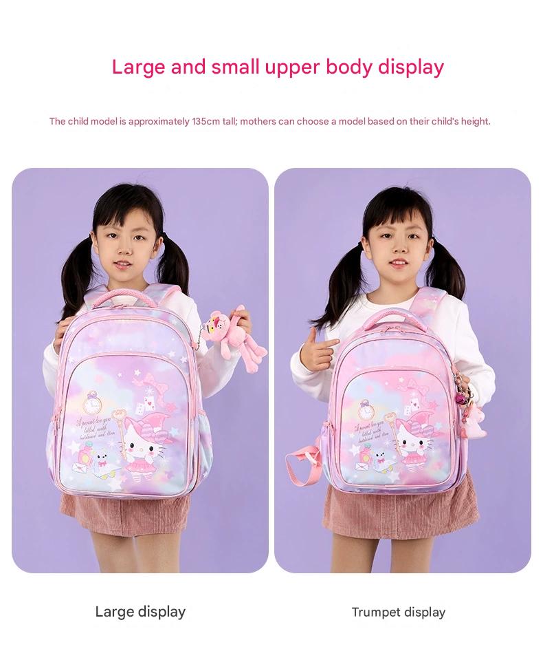 Pink Cartoon Kids Backpack with Fairy Tale Design MJ14