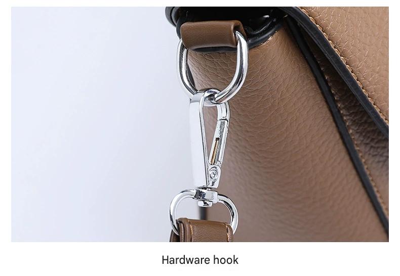New Large Capacity Fashionable Simple Women's Single Shoulder Bag Soft Leather 851-9839