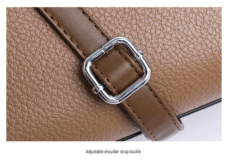 New Large Capacity Fashionable Simple Women's Single Shoulder Bag Soft Leather 851-9839