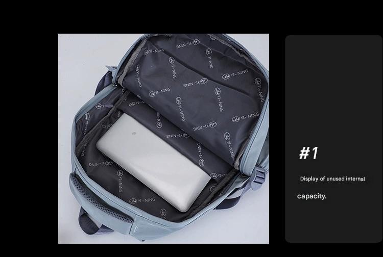 New Thickened Backpack Multi-Layer Zipper Buckle Backpack Cushioning Strap Wear-Resistant Good Quality Backpack for Women ZK412