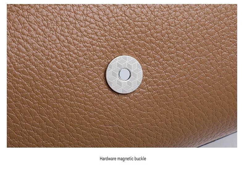 New Large Capacity Fashionable Simple Women's Single Shoulder Bag Soft Leather 851-9839