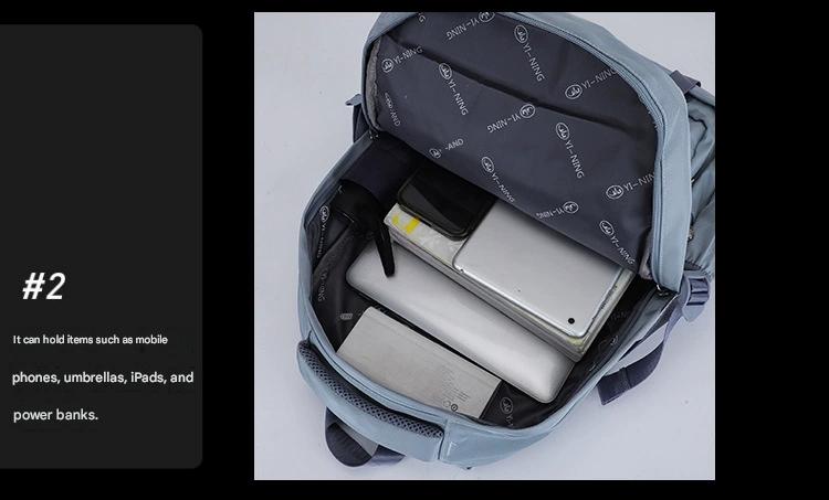 New Thickened Backpack Multi-Layer Zipper Buckle Backpack Cushioning Strap Wear-Resistant Good Quality Backpack for Women ZK412
