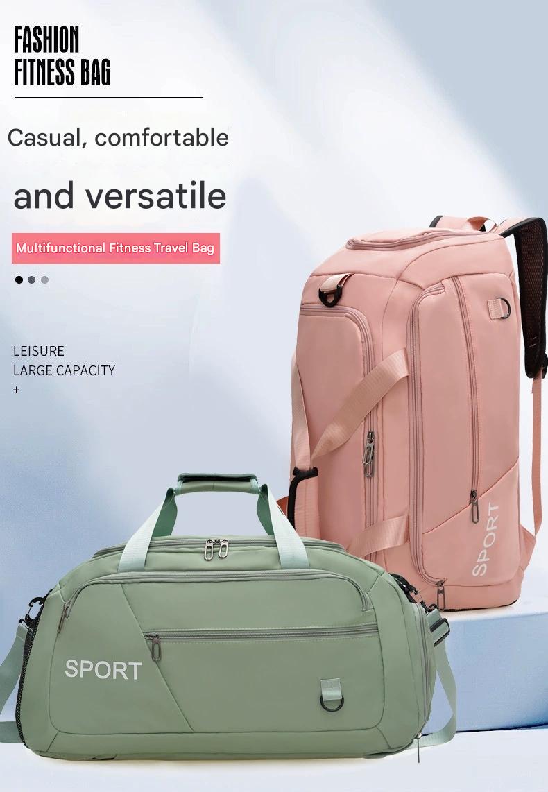 Travel Bag, Ultra-Large Capacity, Lightweight Storage Bag, Dry and Wet Separation, Portable Travel Sports Bag for Men and Women ZK416