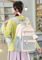 Kids' School Backpack without KeyChain - Cute  Plaid Design for Girls ZK402 ( Best For Playgroup to 4th Class)