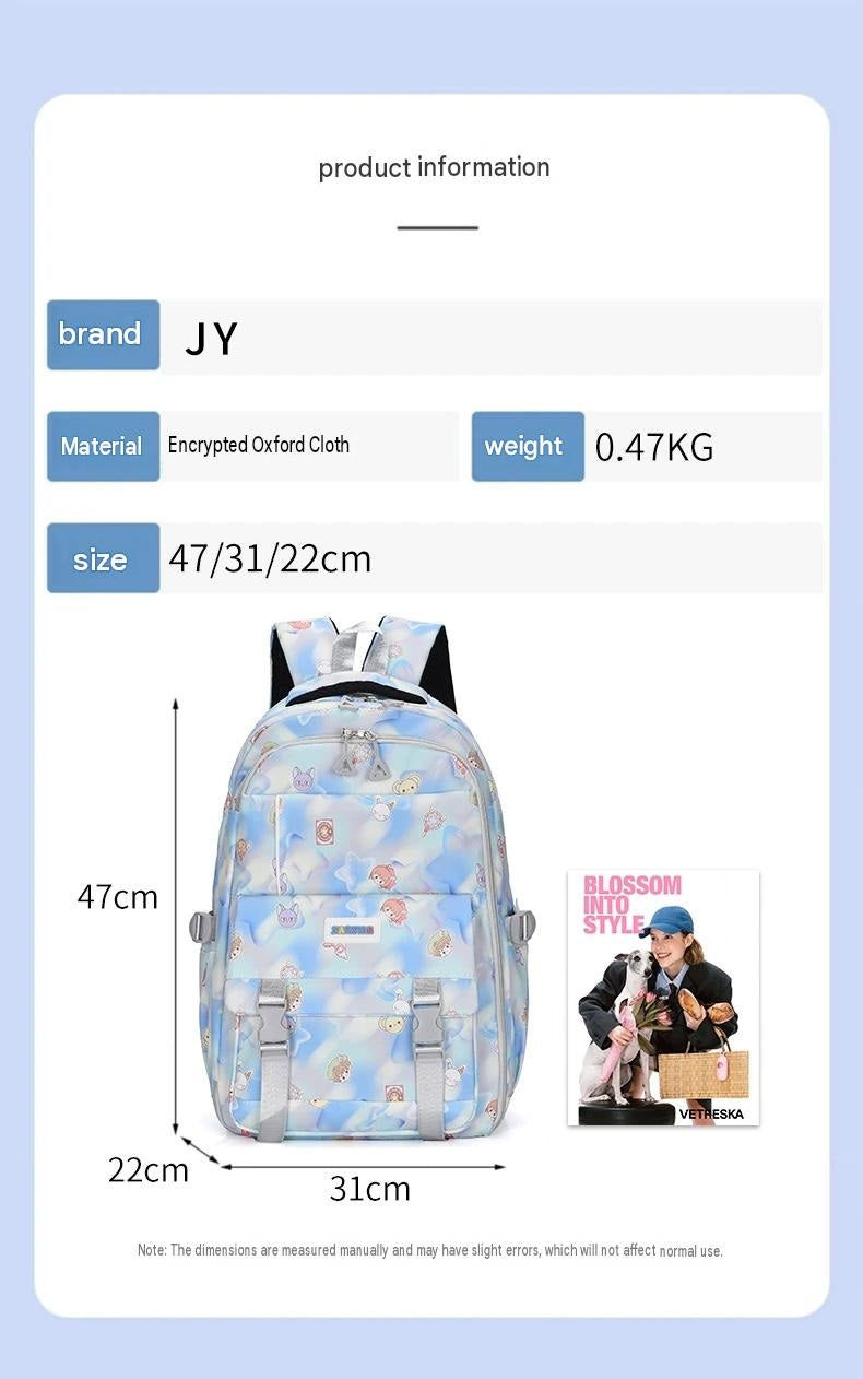 Schoolbag for primary and secondary school students women's high-value multi-functional backpack ZK429