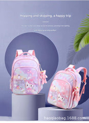 Pink Cartoon Kids Backpack with Fairy Tale Design MJ14