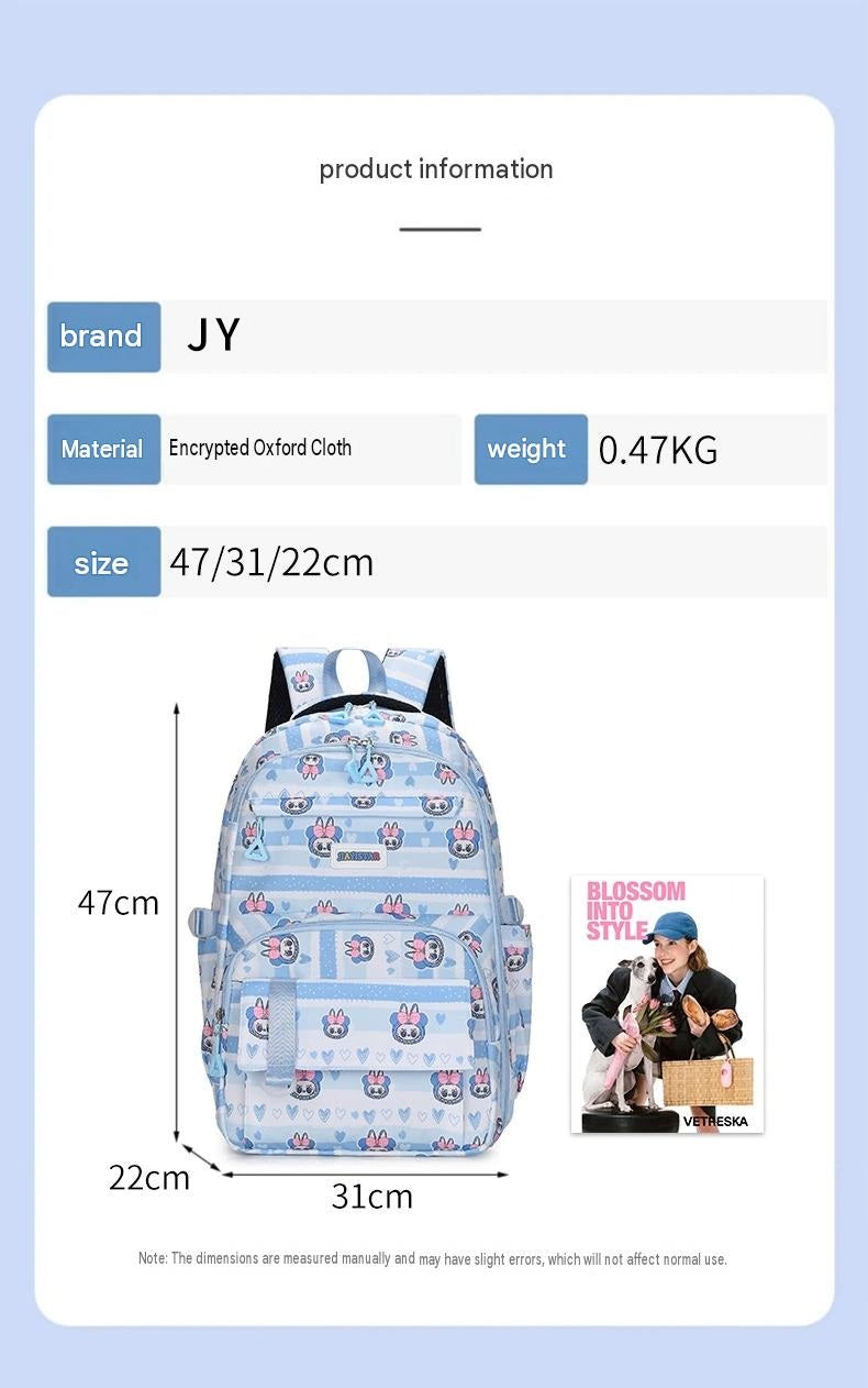 Primary and secondary school students to reduce the burden of ridge protection backpack girls ZK428