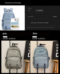 New Thickened Backpack Multi-Layer Zipper Buckle Backpack Cushioning Strap Wear-Resistant Good Quality Backpack for Women ZK412